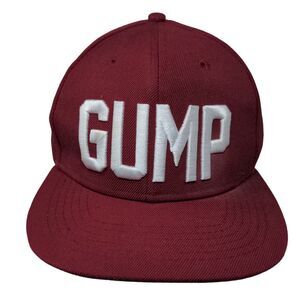 Gump 44 Snapback Hat Red One Size Embroidered 6 Panel Nostalgia